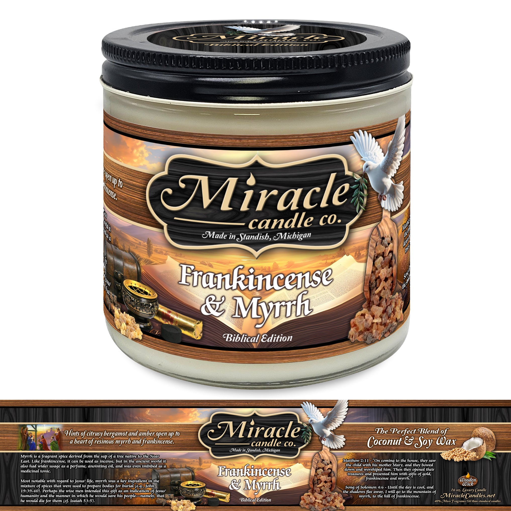 Frankincense Myrrh Biblical Edition – Miracle Candle Company